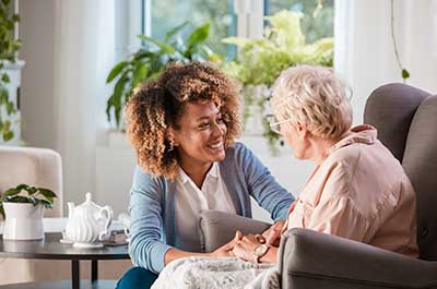 patient and caregiver
