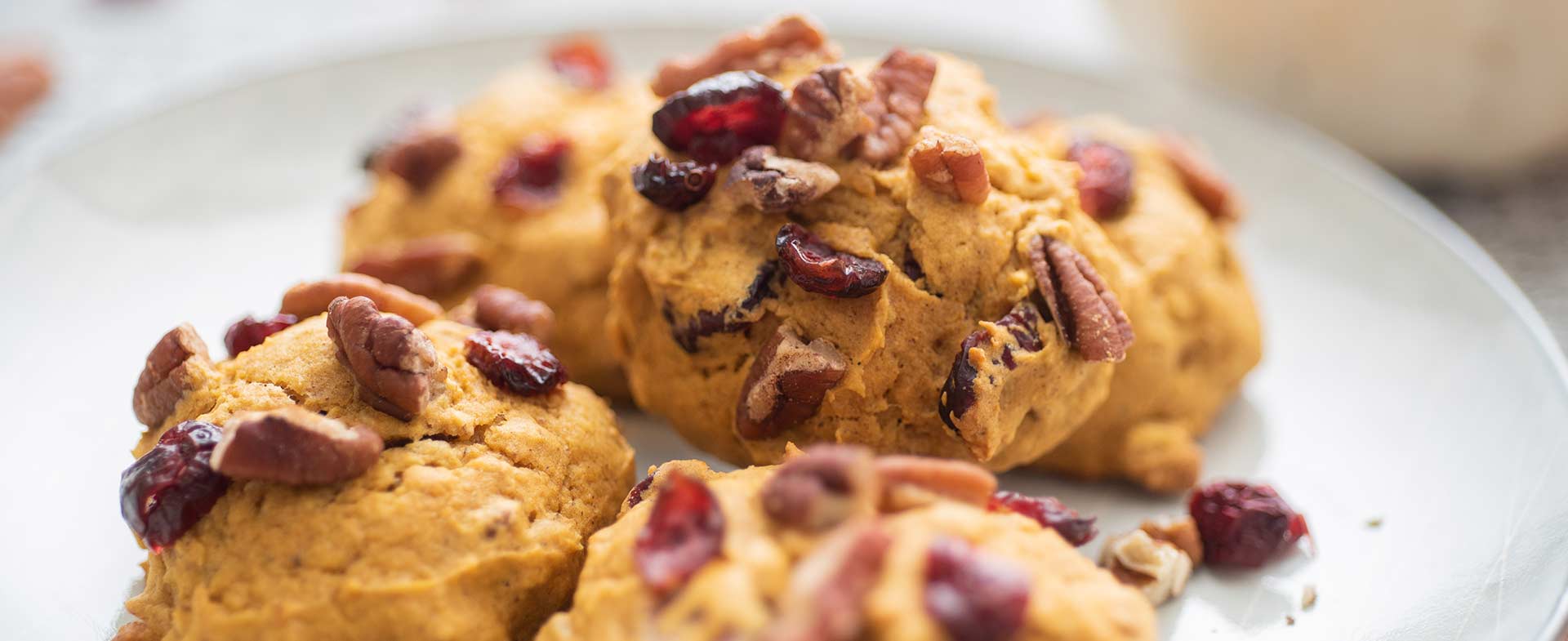 Recipe & Video: Pecan Pumpkin Cookies With Dried Cranberries