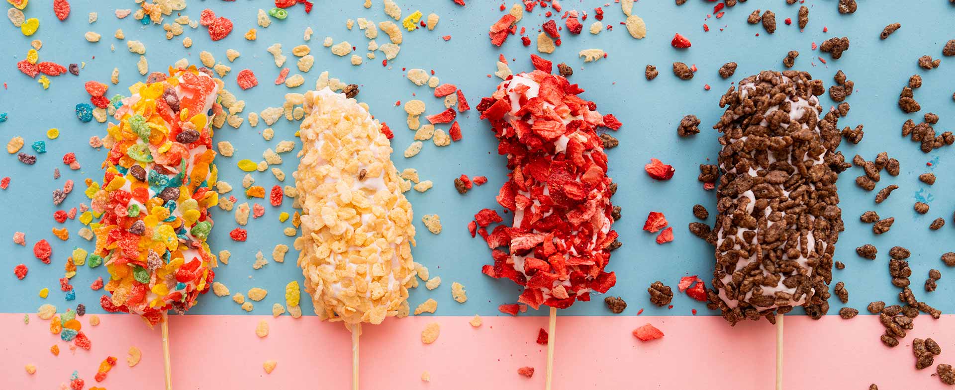 frozen banana pops