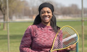 brittany playing tennis