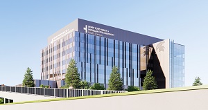 Rendering of Henry Ford Health + Michigan State University Health Sciences Research Center 